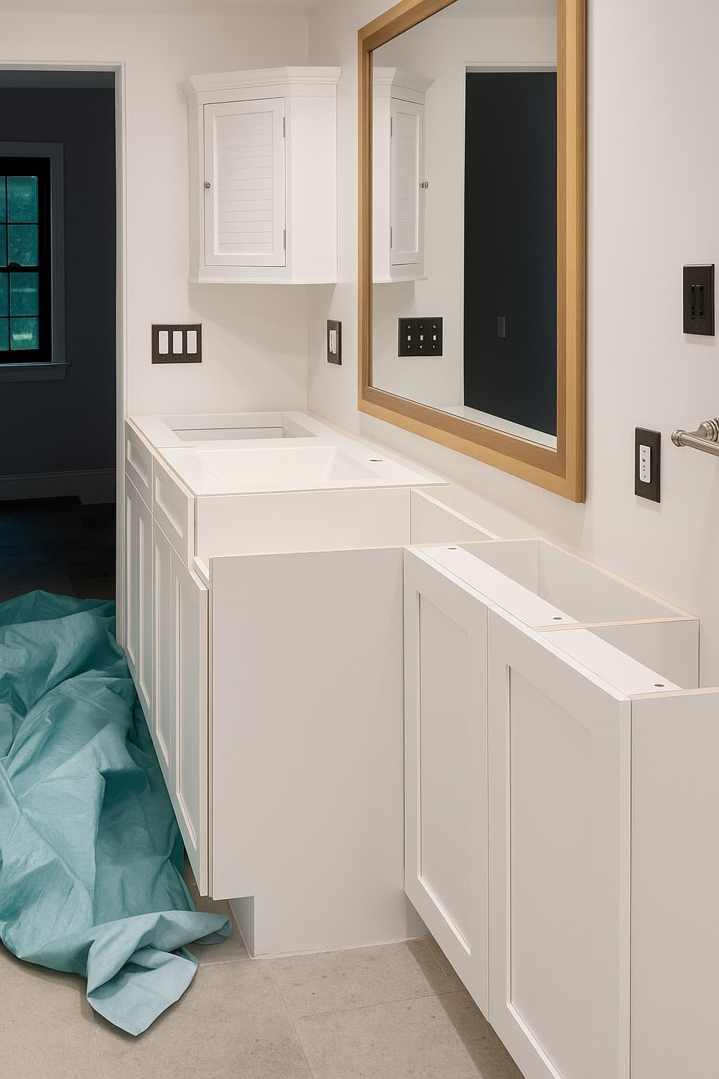 Profesional Remodeling bathroom, cabinets, drawall, paint, flooring